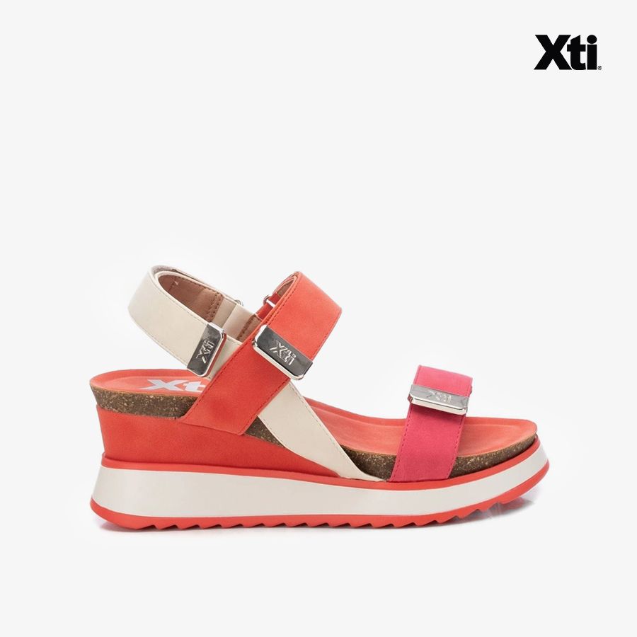  Giày Đế Xuồng Nữ XTI Coral Pu Ladies Sandals 