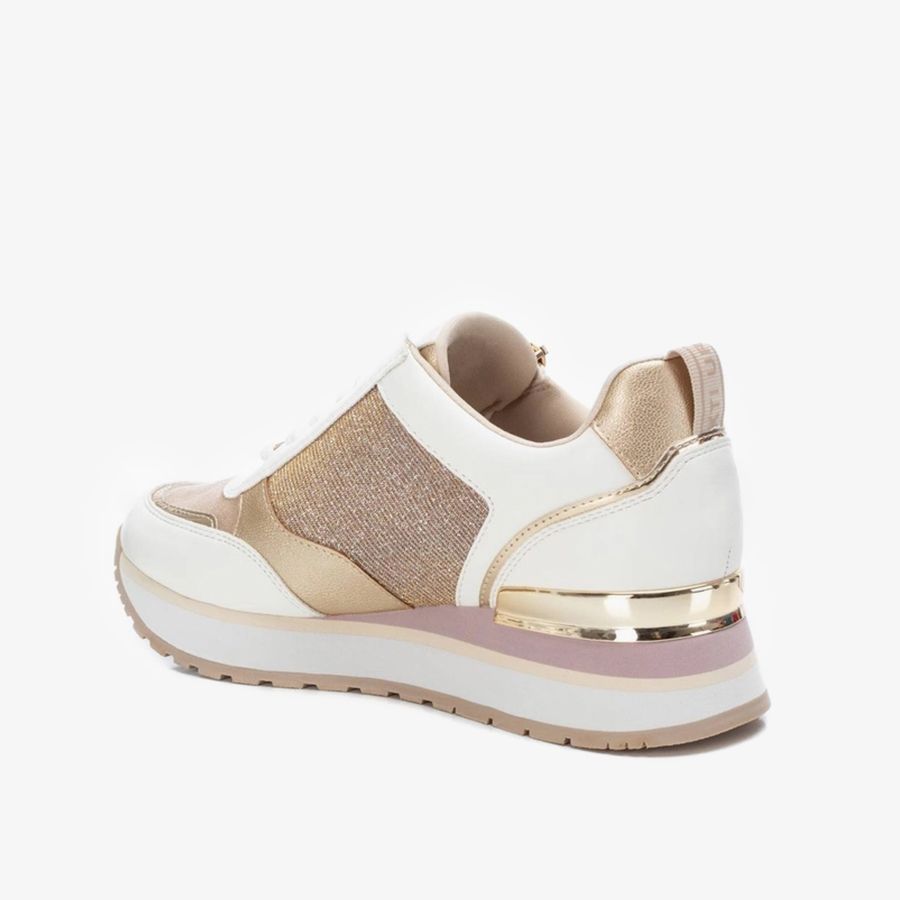  Giày Sneakers Nữ XTI Nude Pu Combined Ladies Shoes 