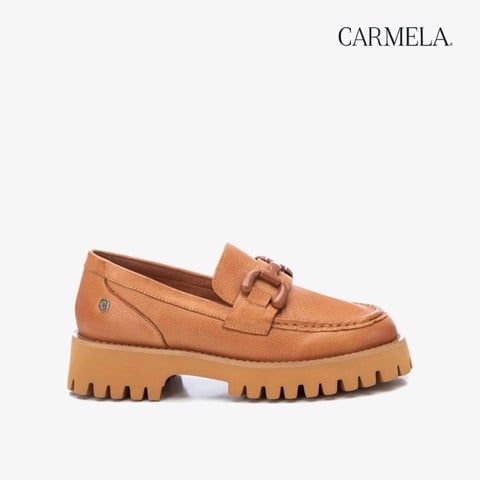  Giày Tây Nữ CARMELA Camel Leather Ladies Shoes 