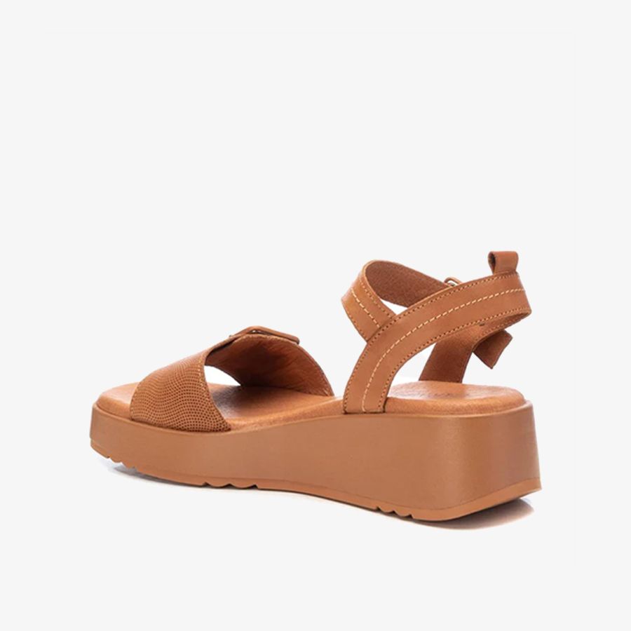  Giày Đế Xuồng Nữ CARMELA Camel Leather Ladies Sandals 