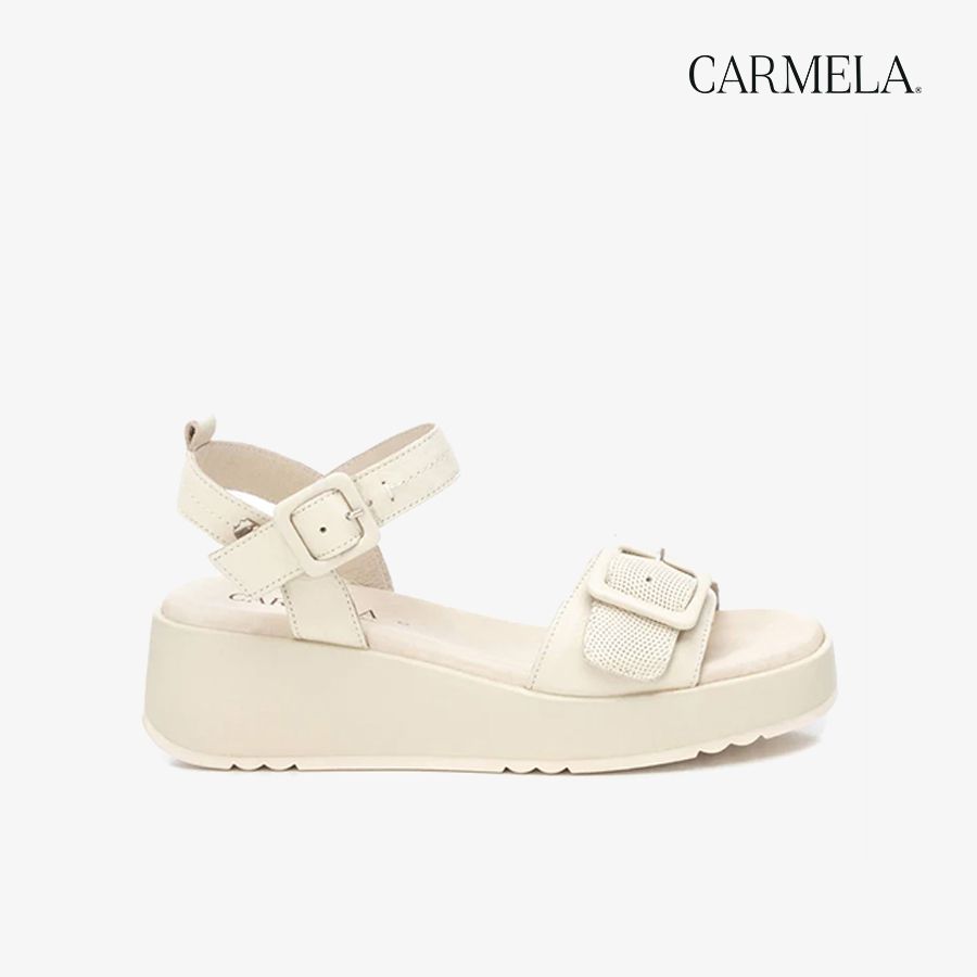  Giày Đế Xuồng Nữ CARMELA Ice Leather Ladies Sandals 