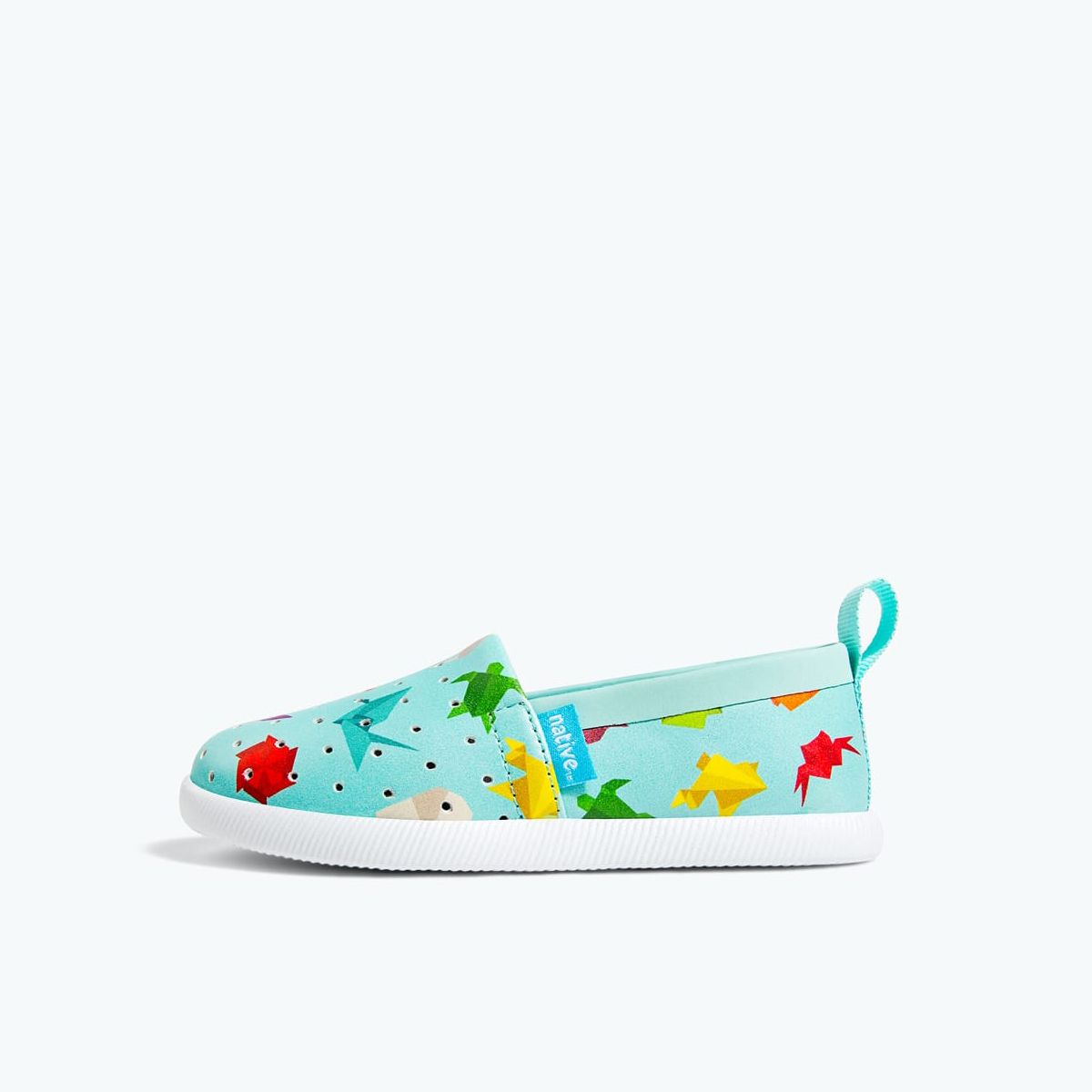 Giày native c venice print child (23102301) hydrangea blue/ shell white/ origami