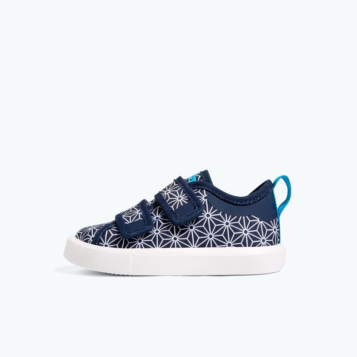 GIÀY NATIVE C MONACO VELCRO CANVAS CHILD (23104429) HYDRANGEA BLUE/ SHELL WHITE/ ORIGAMI