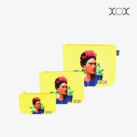  Túi XOX Zip Pockets Girl With Flowers 