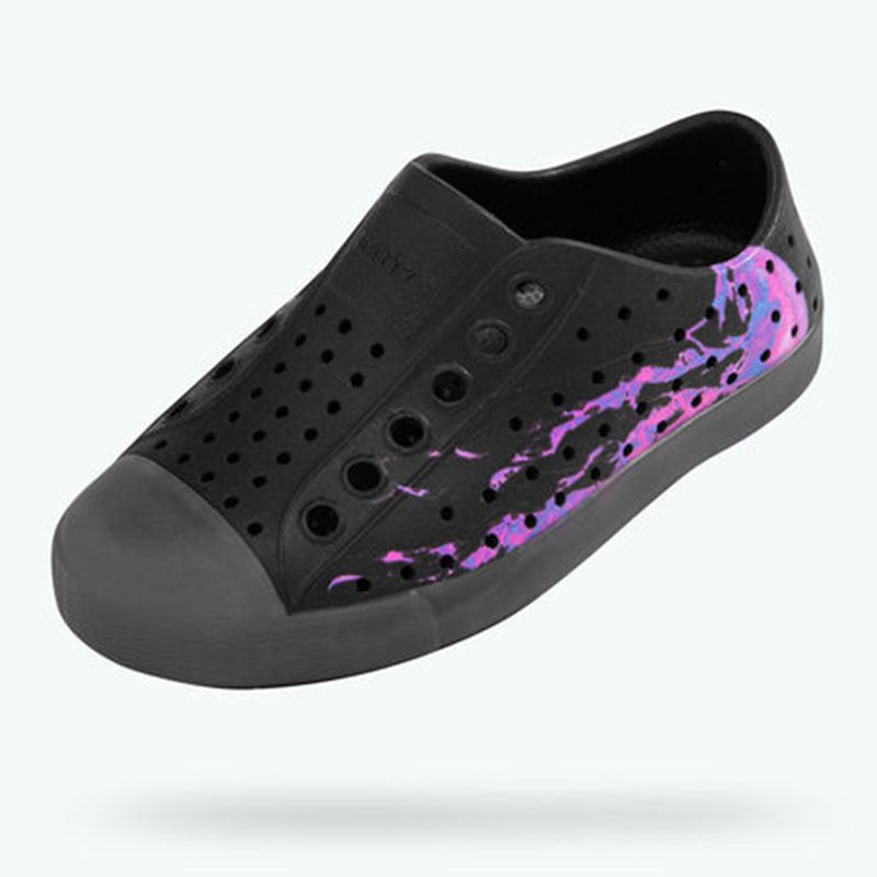 Giày nat c jefferson print child (15100101-8829) jiffy black / transparent /bright jellyfish