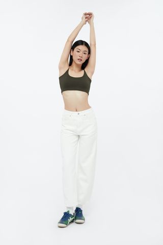  Quần Dài Nữ TheBlueTshirt Balloon Jeans - White Vintage 