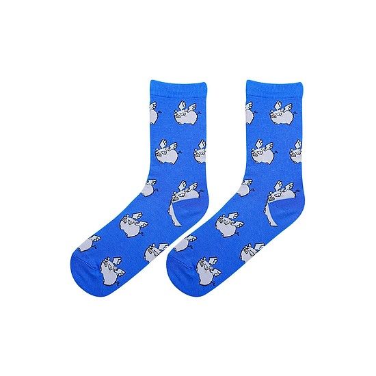 Vớ Unisex XOX - Vớ Heo Bay - Xanh Dương Đậm