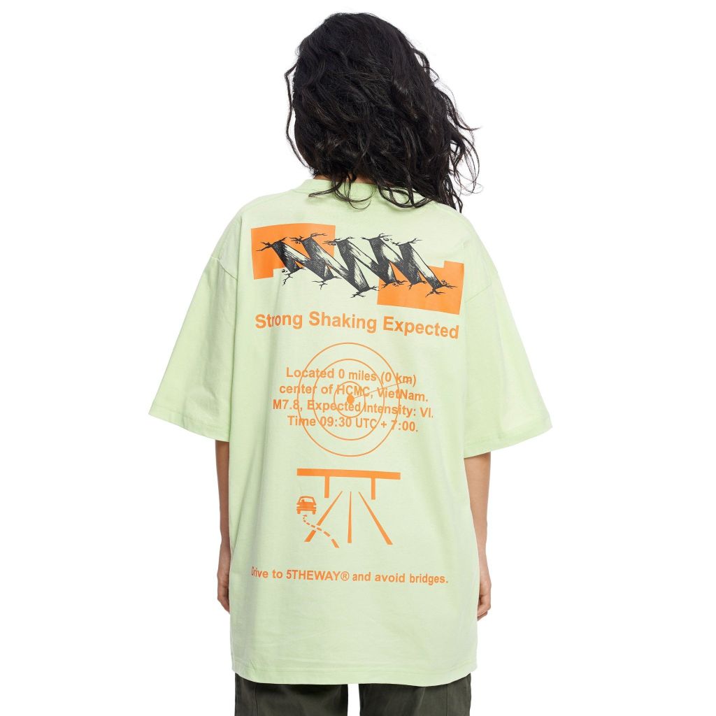  Áo Thun Unisex 5THEWAY® /earthquake/ NEW TEE 