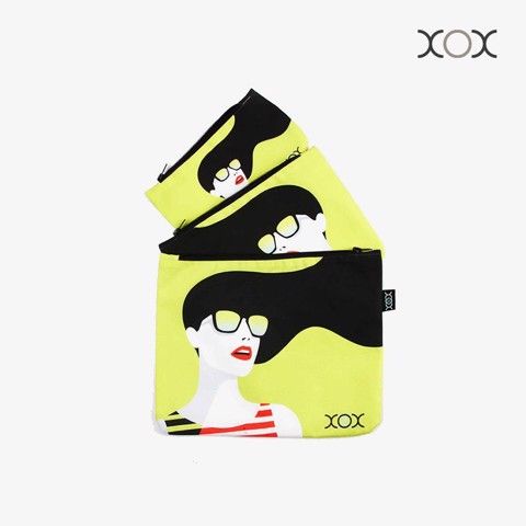  Túi XOX Zip Pockets Yellow Sunglasses 
