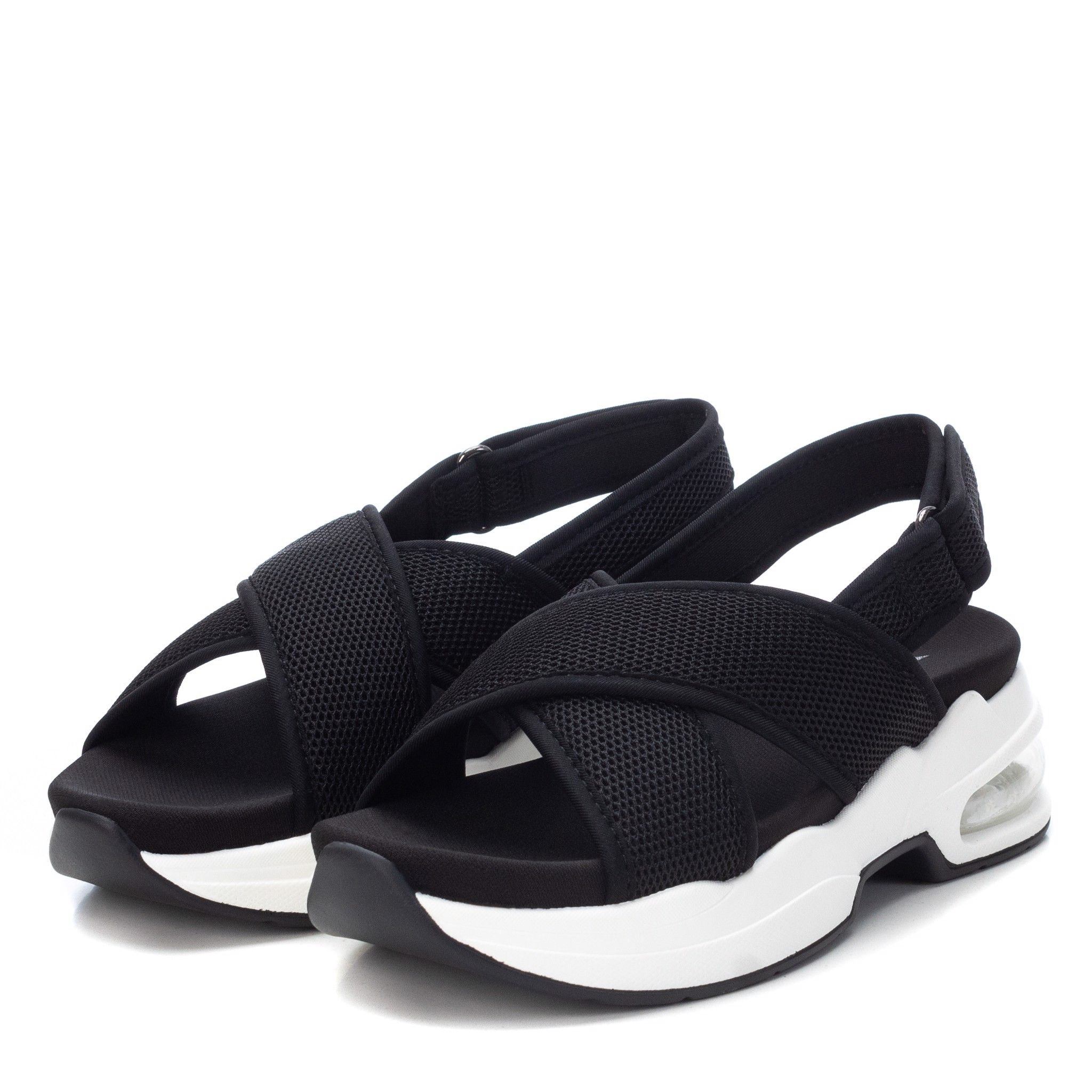 Giày Sandal Nữ Xti Black Textile Ladies Sandals