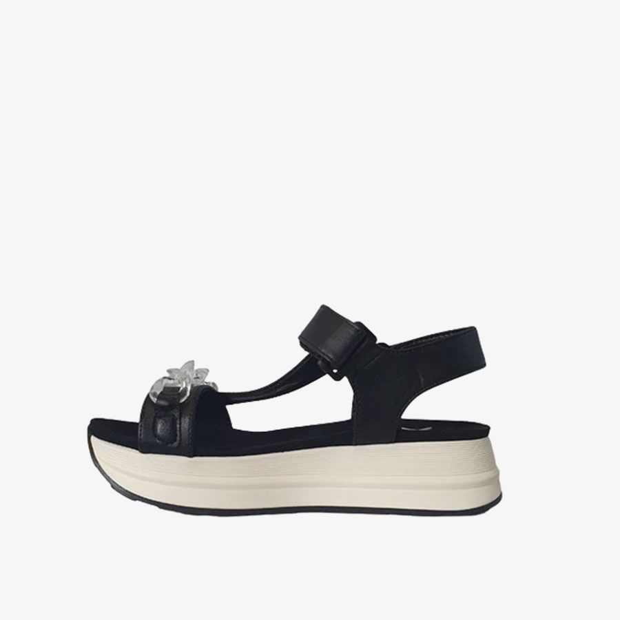  Giày Sandals Nữ XTI Black Pu Ladies 