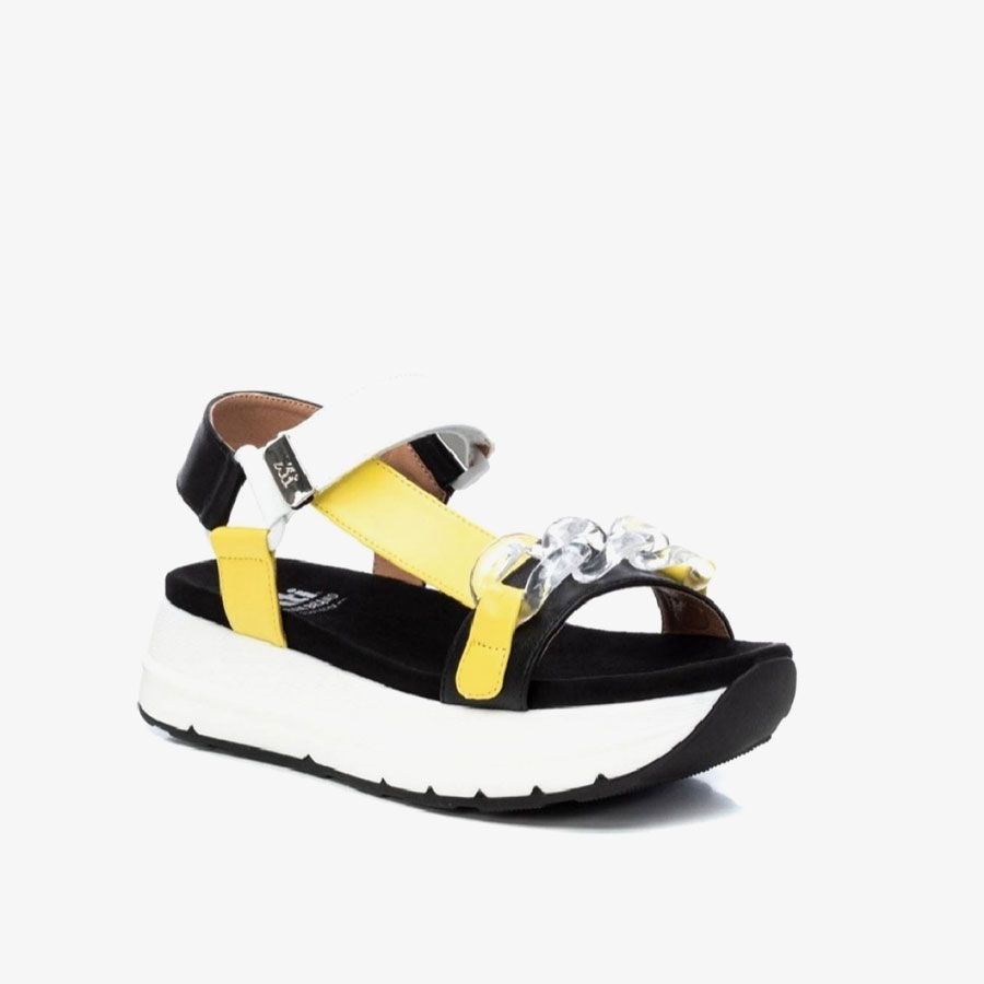  Giày Sandals Nữ XTI Yellow Pu Ladies 