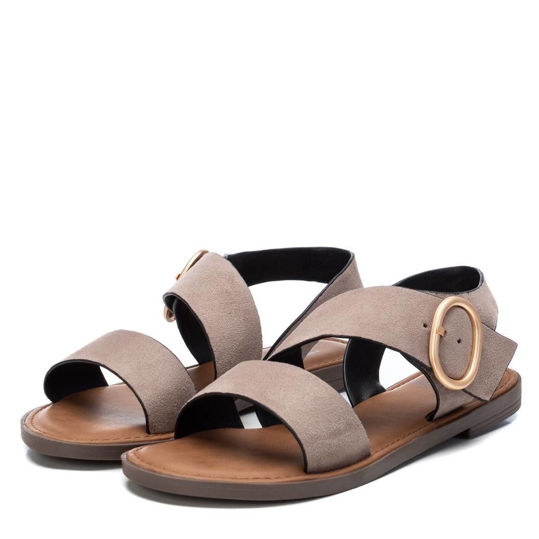  Giày Sandals Nữ XTI Beige Microfiber Ladies 