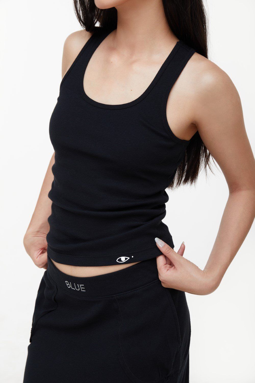  Áo Tank Top Nữ TheBlueTshirt The 100% Tank - Black 