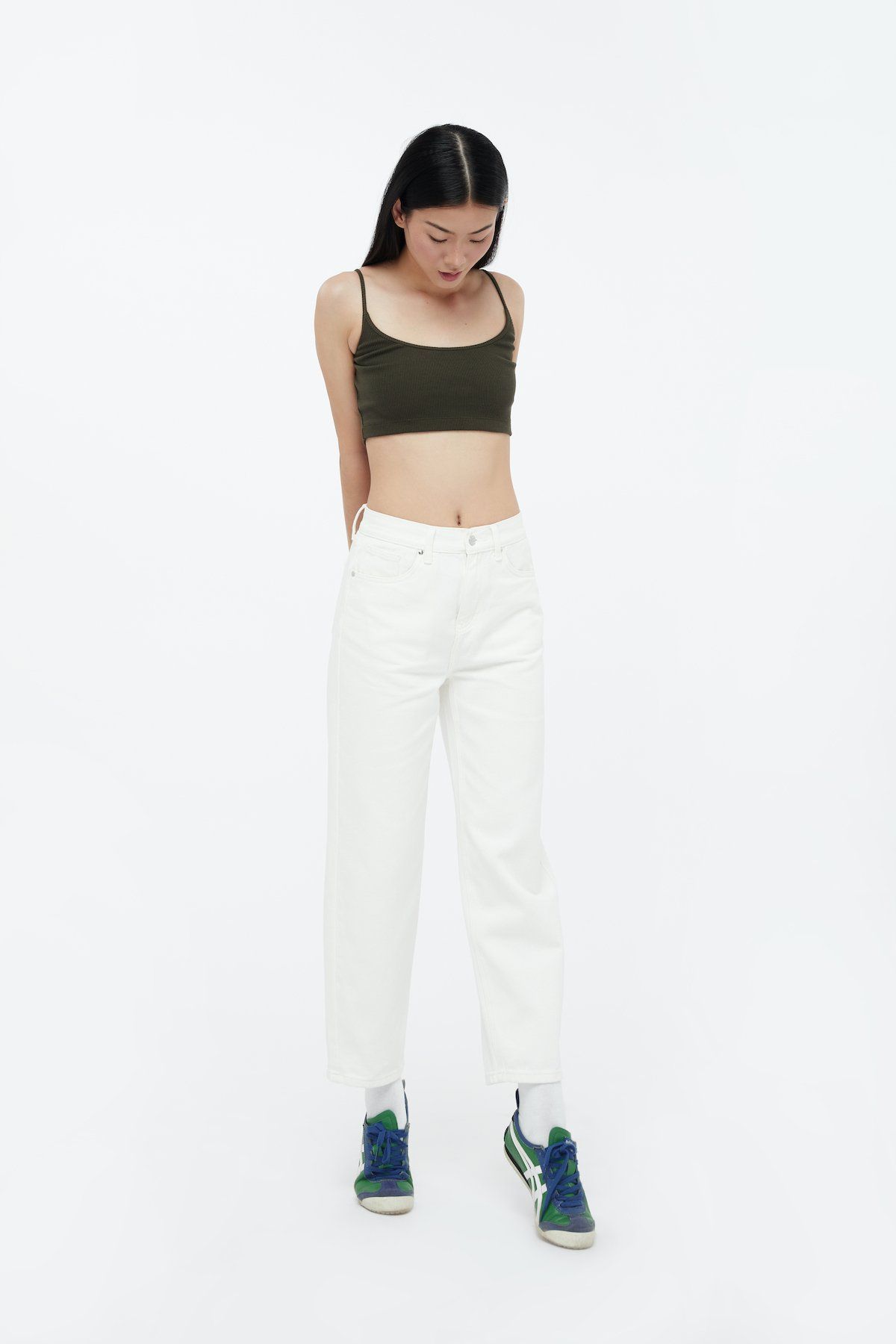  Quần Dài Nữ TheBlueTshirt Balloon Jeans - White Vintage 