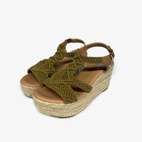  Giày Đế Xuồng Nữ XTI Camel Textile Ladies Sandals 