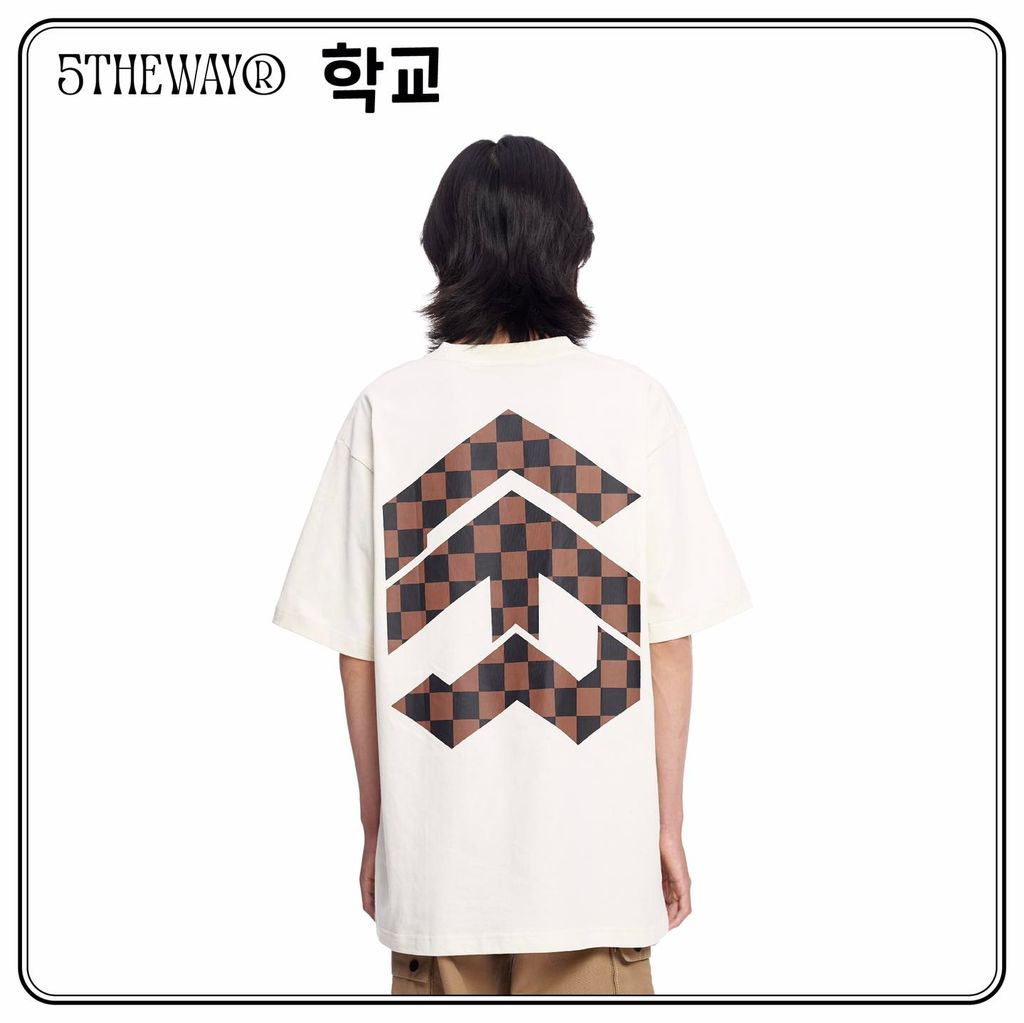  Áo Thun Unisex 5THEWAY® /checkerboard/ NEW TEE™ 