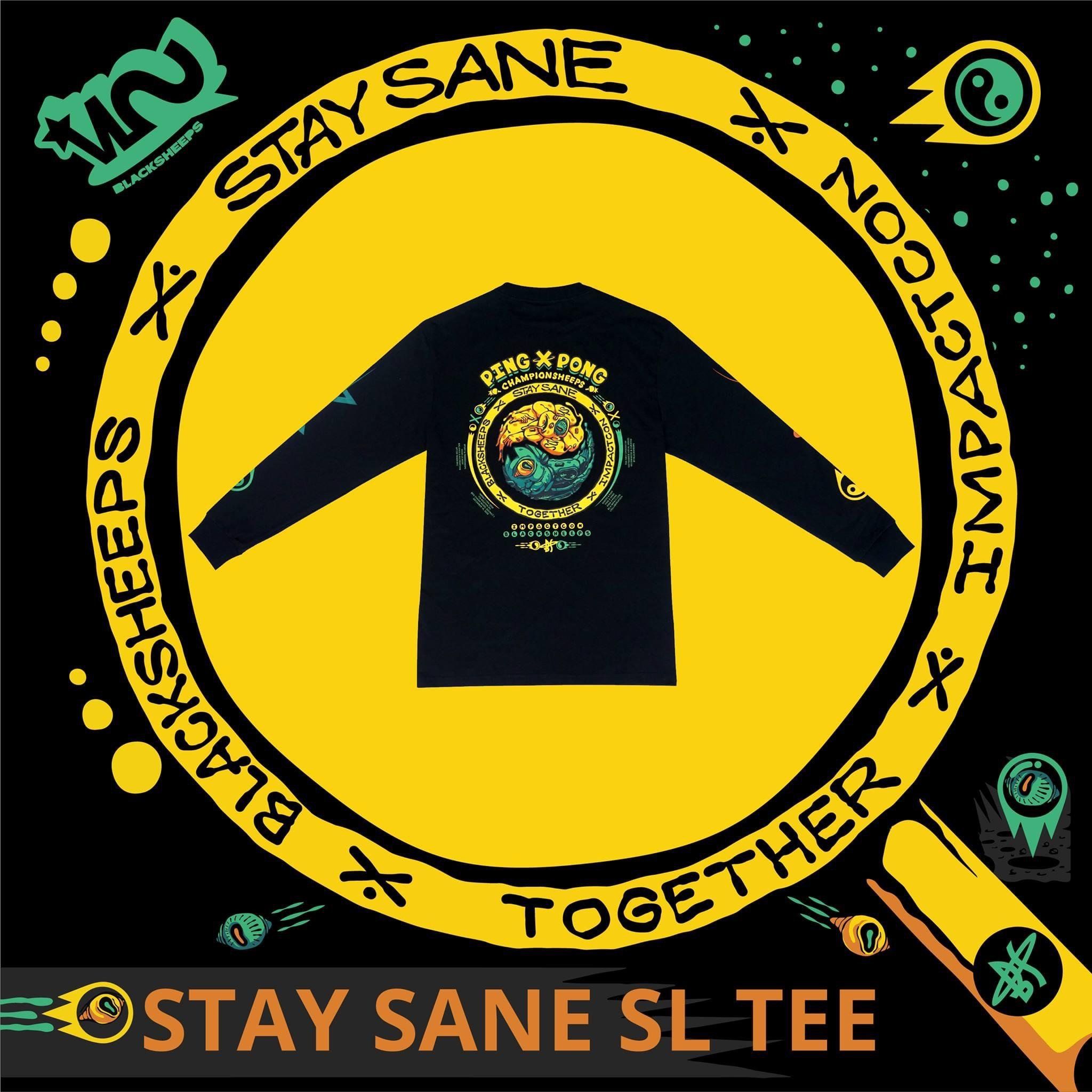  Áo Sweater Unisex BLACKSHEEPS Stay Sane Ls Tee 