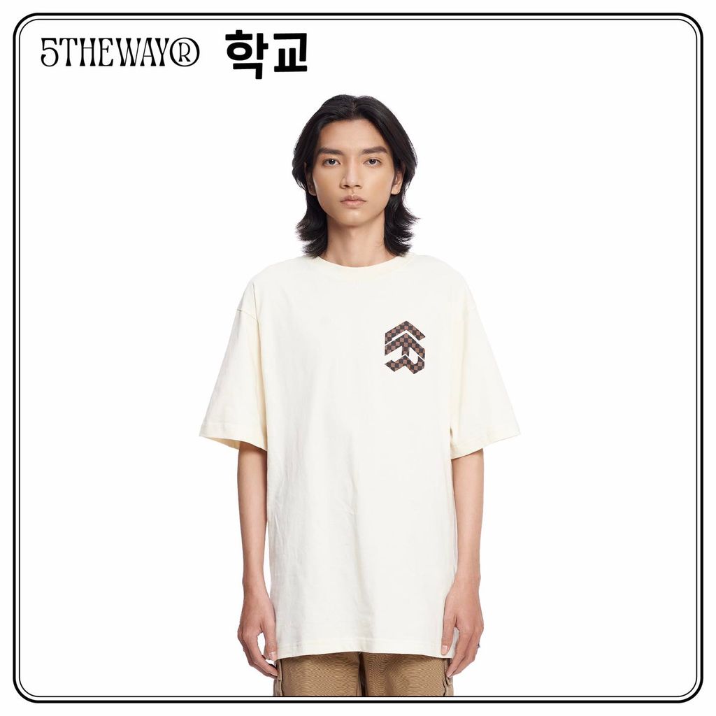  Áo Thun Unisex 5THEWAY® /checkerboard/ NEW TEE™ 