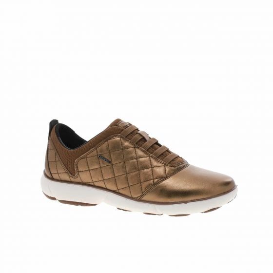 Giày sneaker geox d nebula c (d621ec) metal.goat bronze