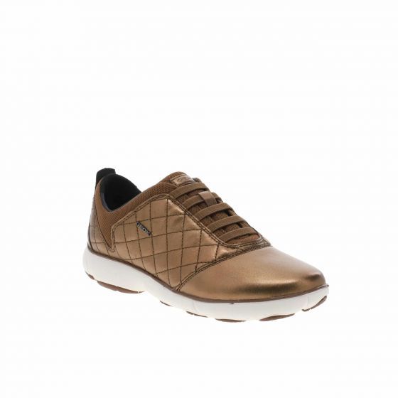 Giày sneaker geox d nebula c (d621ec) metal.goat bronze
