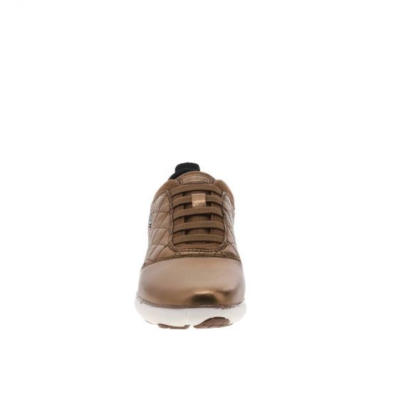 Giày sneaker geox d nebula c (d621ec) metal.goat bronze