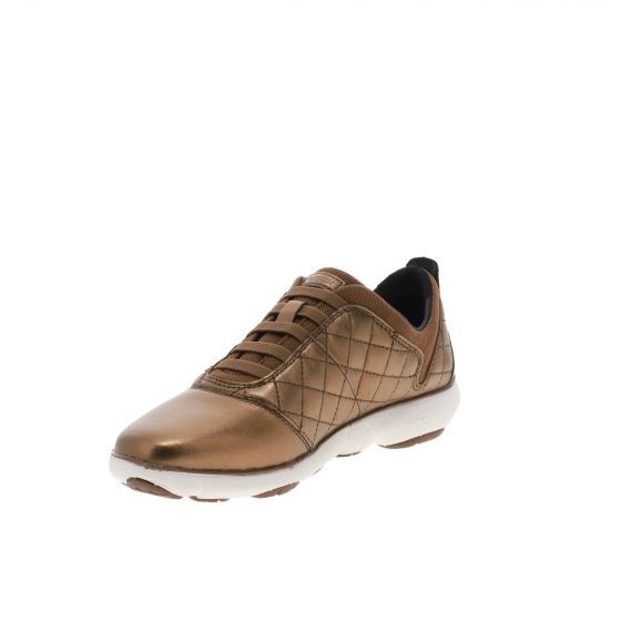 Giày sneaker geox d nebula c (d621ec) metal.goat bronze