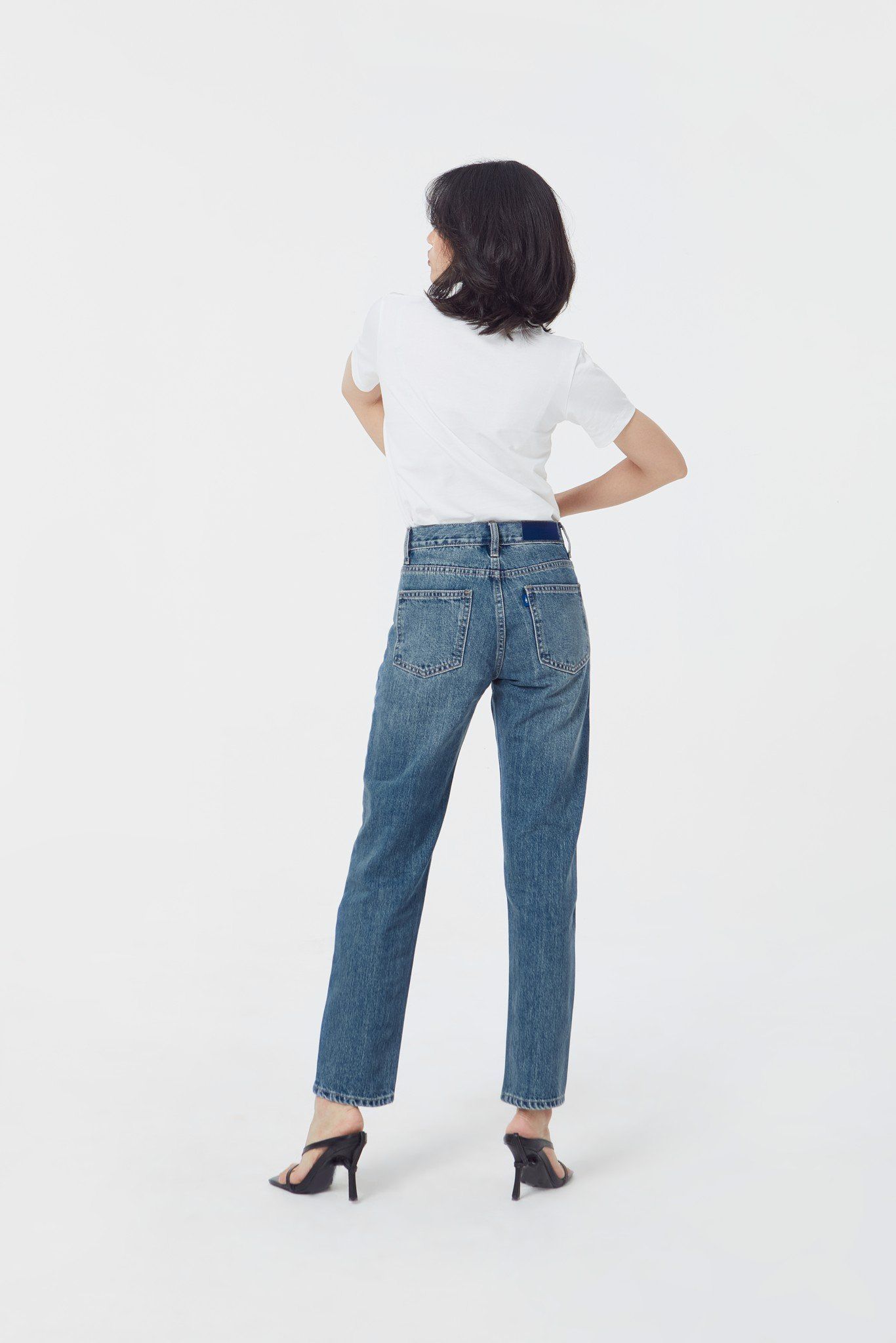  Quần Dài Nữ TheBlueTshirt On Way Jeans - Indigo Daze Wash 