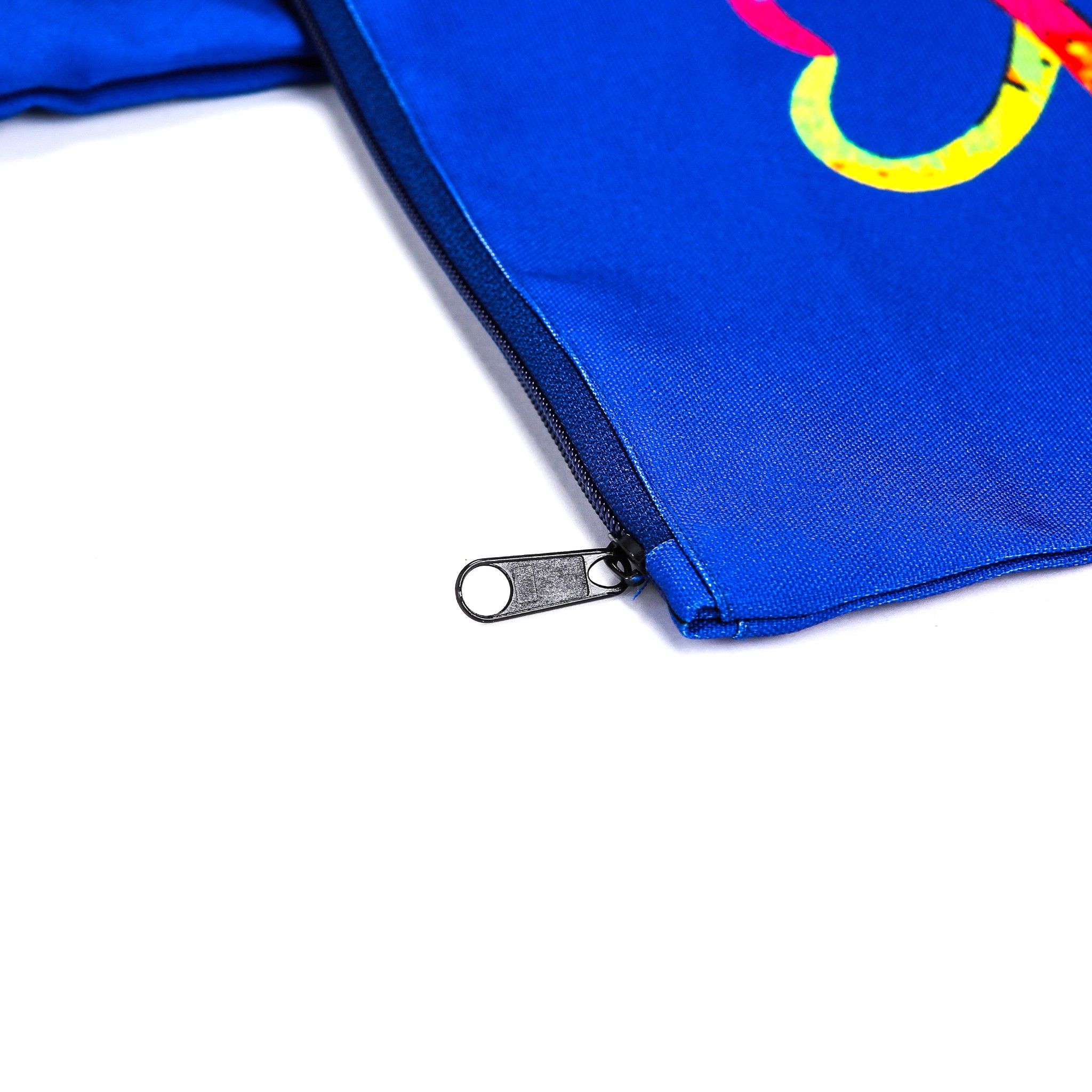 Túi XOX Zip Pockets Dachshund Couple Blue