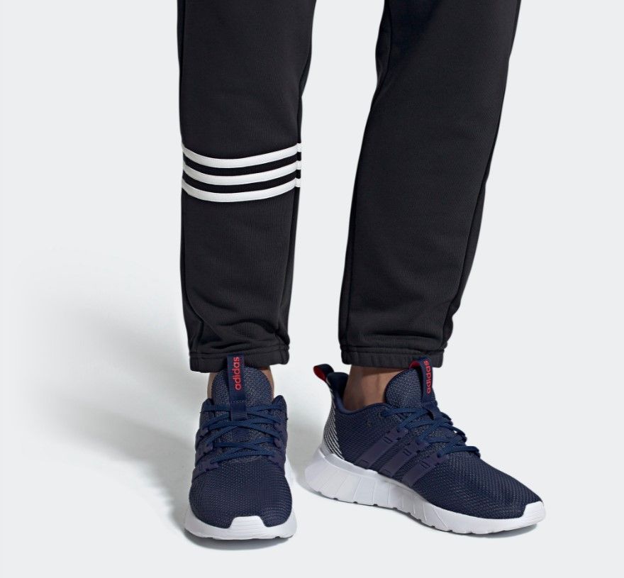 adidas m questar flow (f36242) dkblue/ dkblue/ actred