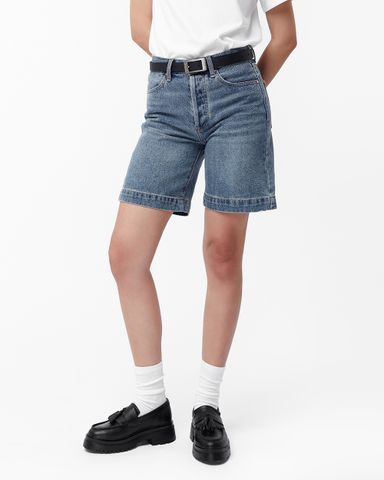  Quần Shorts Nữ TheBlueTshirt Dad Shorts - Origin Blue 
