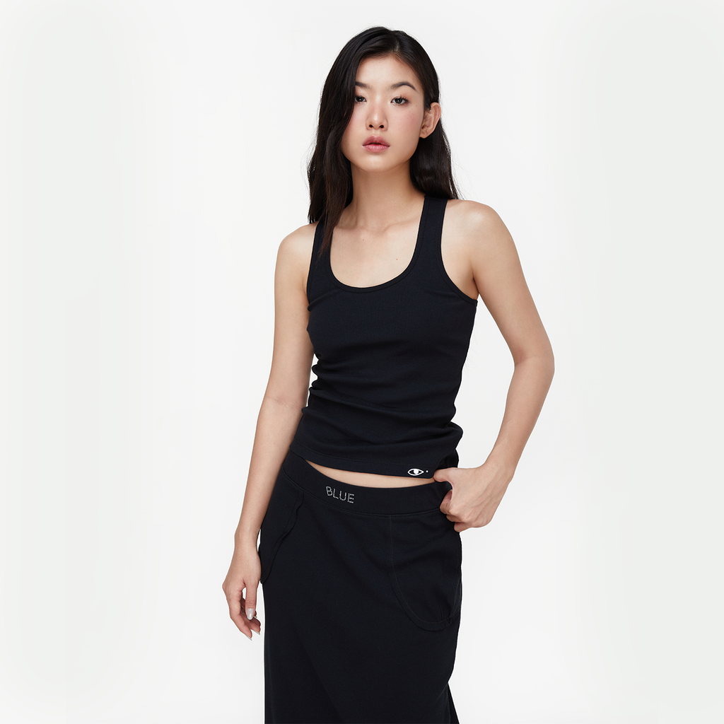  Áo Tank Top Nữ TheBlueTshirt The 100% Tank - Black 