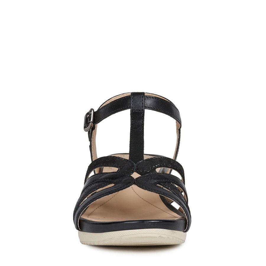 Giày geox d ischia g (d02gtg) nappa+shiny sue black
