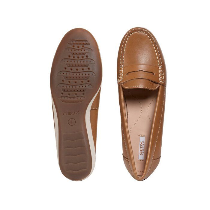 Giày geox d arethea b (d621sb) smooth leather curry