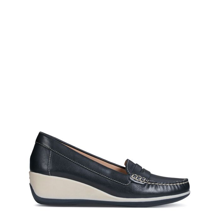 Giày geox d arethea b (d621sb) smooth leather navy