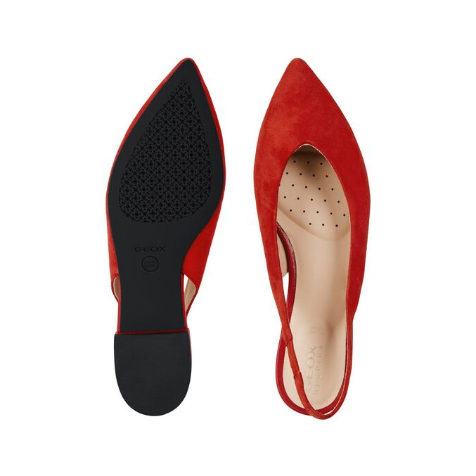 Giày cao gót geox d elisangel m. b (d92bwb) brush leather scarlet