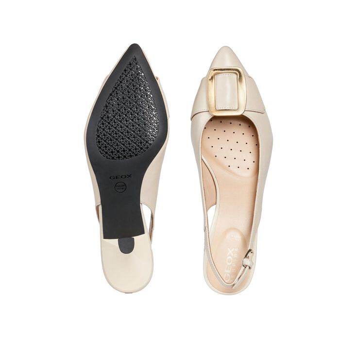 Giày cao gót geox d elisangel m. b (d92bwb) smooth leather cream