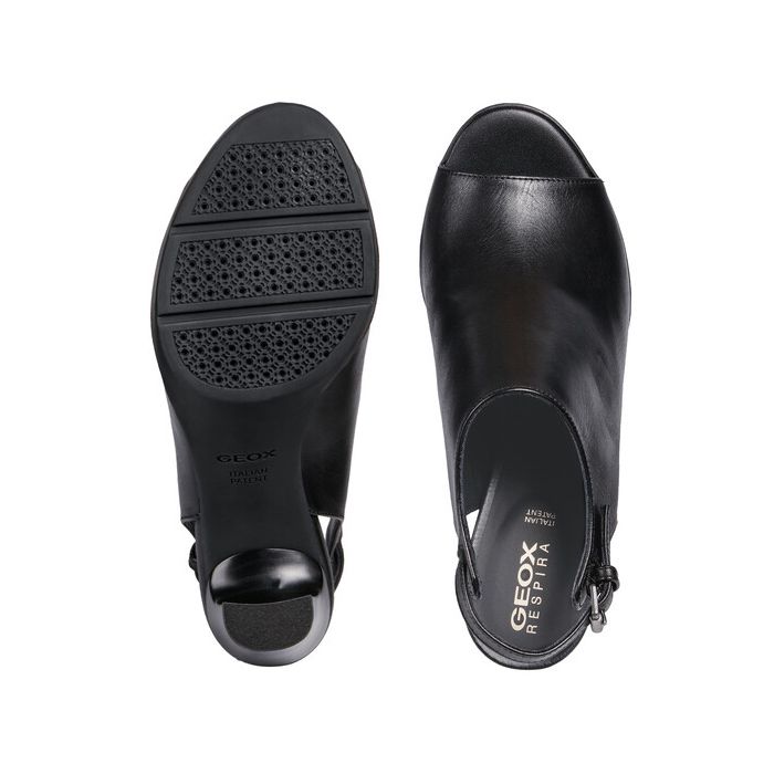 Giày cao gót geox d annya h.sand a (d92cla) smooth leather black
