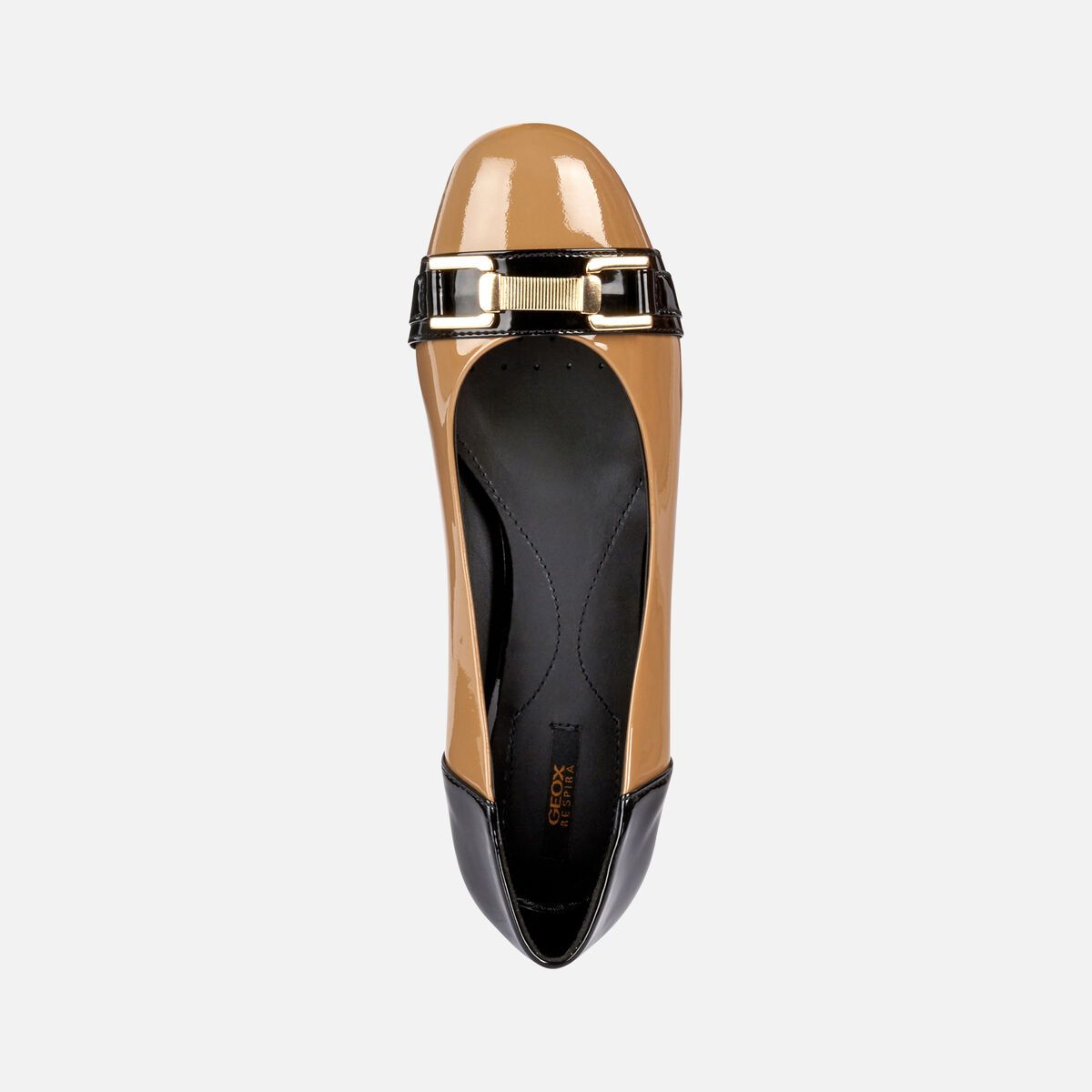 Giày Búp Bê Geox D Wistrey A Lt Brown/Black