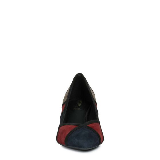 Giày cao gót geox d bibbiana a (d949ca) goat suede dk navy/bordeaux