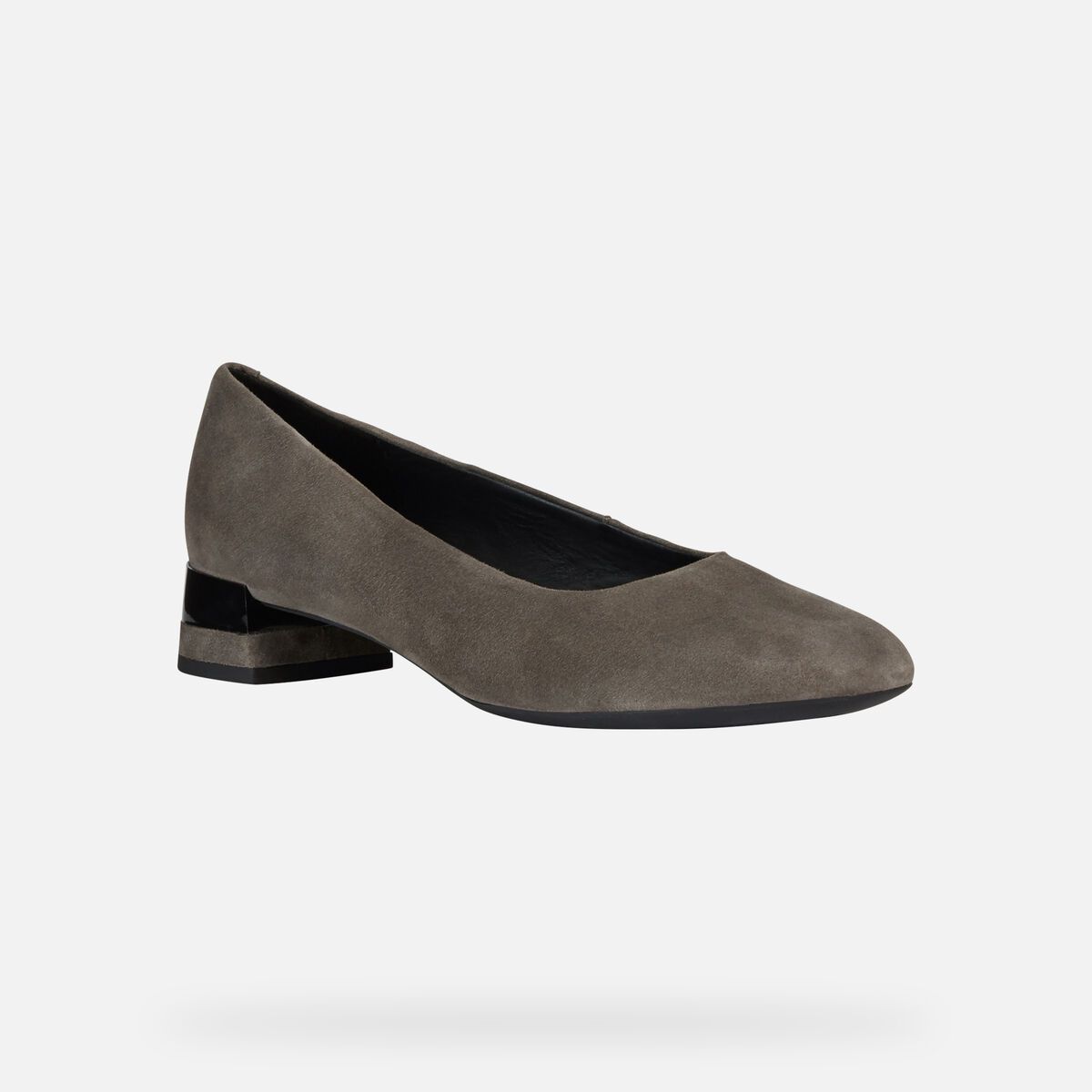 Giày cao gót geox d chloo m. b (d949xb) goat suede chestnut