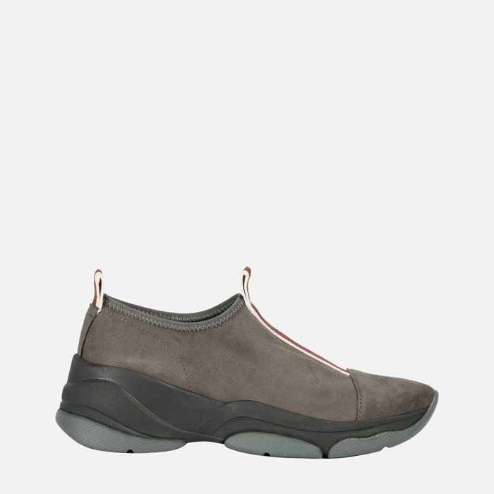 Giày sneaker geox d kirya b (d94bpb) stretch microfib. dark grey