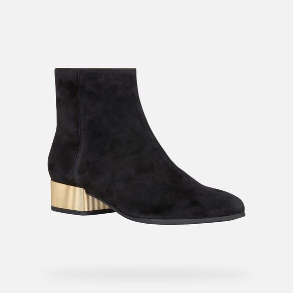 Giày geox d peython l. b (d94ecb) goat suede black