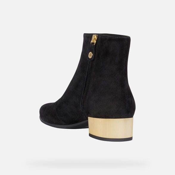 Giày geox d peython l. b (d94ecb) goat suede black