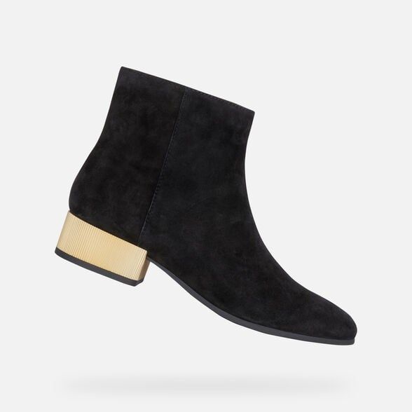 Giày geox d peython l. b (d94ecb) goat suede black