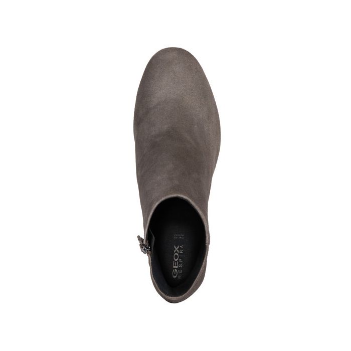 Giày boots geox d calinda h. a (d94ega) goat suede chestnut