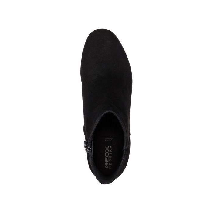 Giày boots geox d calinda h. a (d94ega) goat suede black