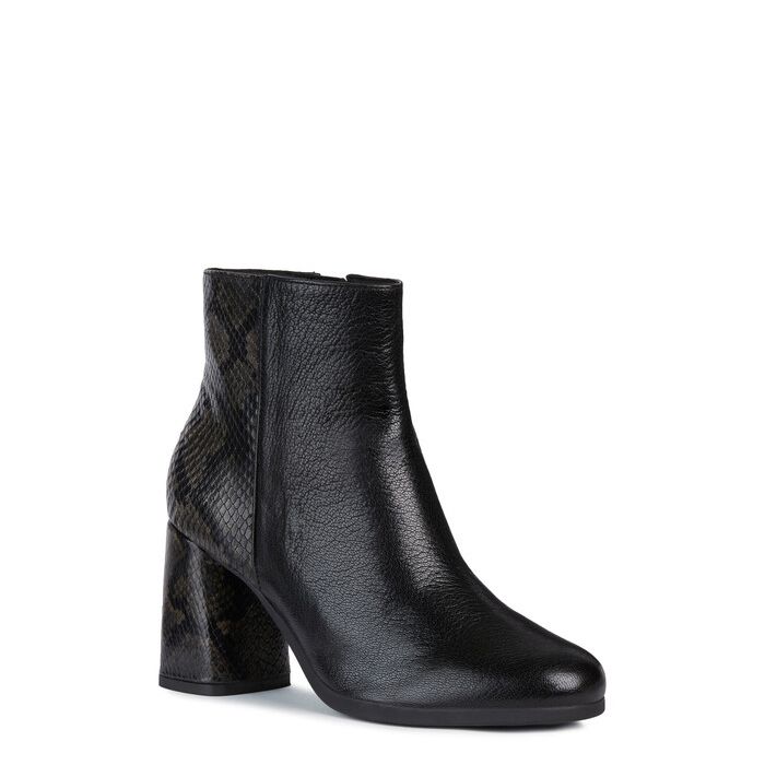 Giày boots geox d calinda h. a (d94ega) goa.le+pyt.le black