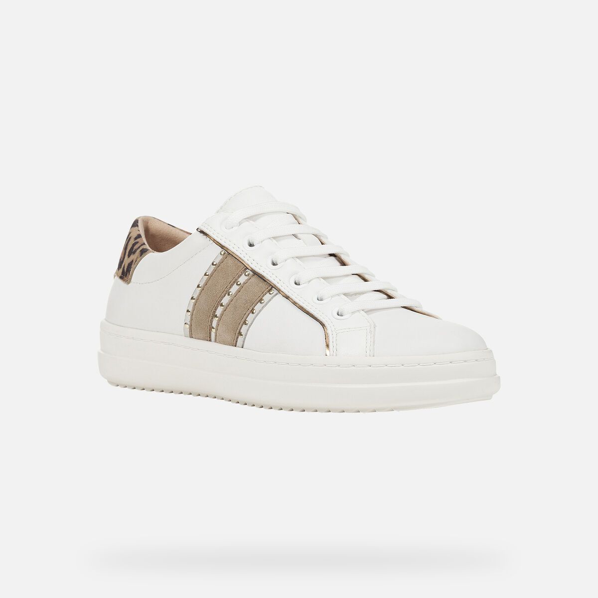 Giày sneaker geox d pontoise d (d94fed) nappa+metal.synt white
