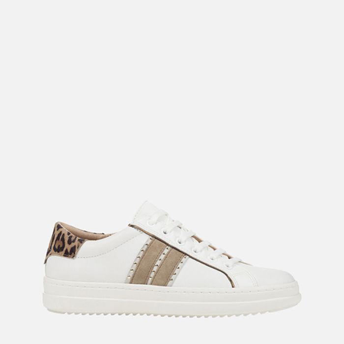 Giày sneaker geox d pontoise d (d94fed) nappa+metal.synt white